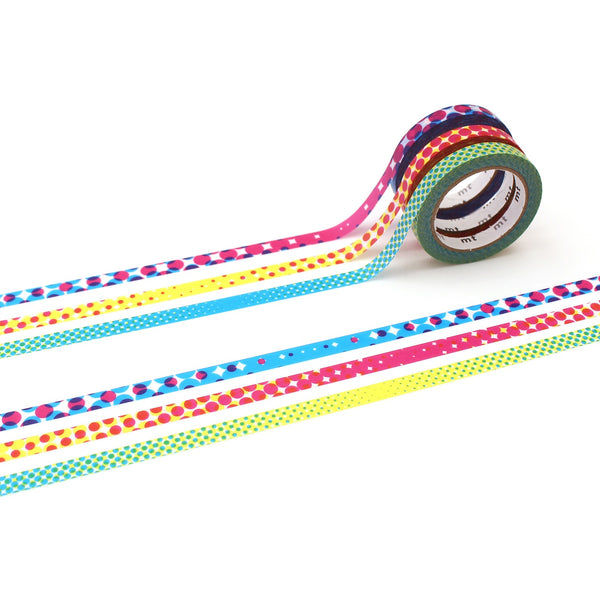 MT Slim Deco Washi Tape - Moire — roll front