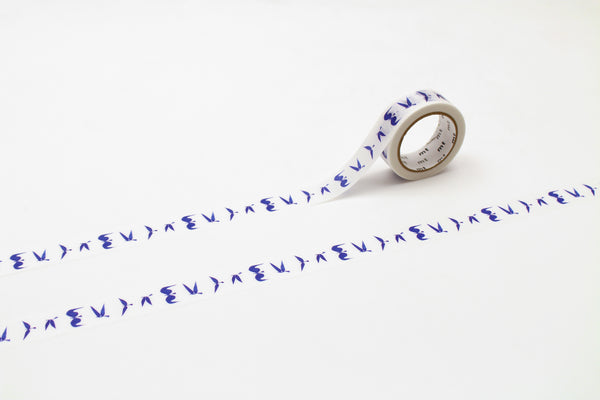 将图片加载到图库查看器，MT x Yamaguchi Ichiro Washi Tape - Blue Bird
