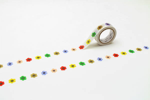 MT x Yamaguchi Ichiro Washi Tape - Hana Head — roll front