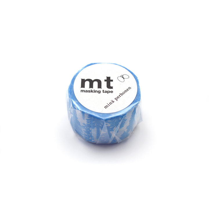 MT x Mina Perhonen Washi Tape in Flocky Metsa — MT Tape washi tape — decorative Japanese paper tape for journaling and craft, at Cityluxe Singapore