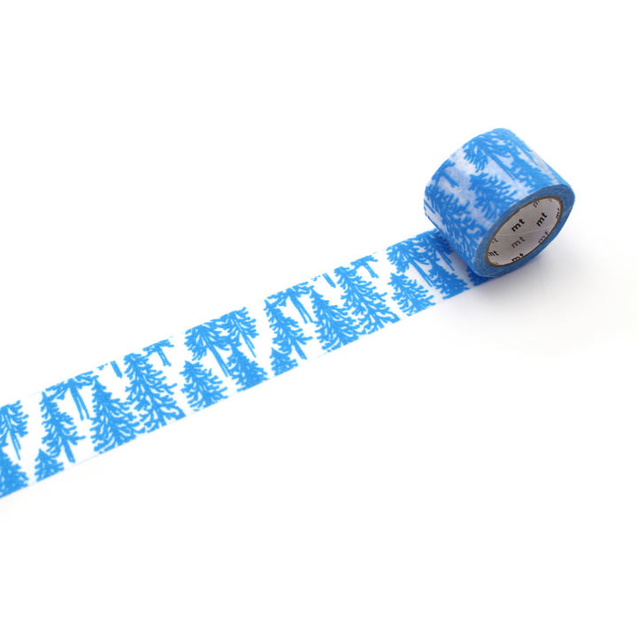 MT x Mina Perhonen Washi Tape in Flocky Metsa — MT Tape washi tape — decorative Japanese paper tape for journaling and craft, at Cityluxe Singapore