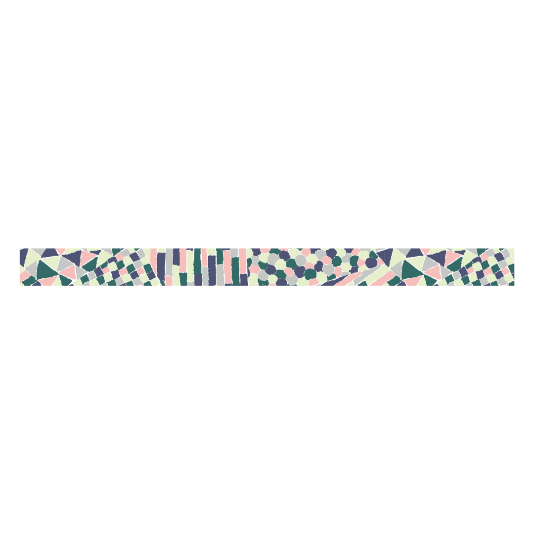 MT x Mina Perhonen Washi Tape in Luminescent Light Collage — MT Tape washi tape — decorative Japanese paper tape for journaling and craft, at Cityluxe Singapore