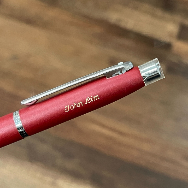 Sheaffer  VFM E9403 Excessive Red With Chrome Trims Ballpoint Pen (WW31) — Sheaffer ballpoint pen — reliable smooth-writing everyday pen, at Cityluxe Singapore