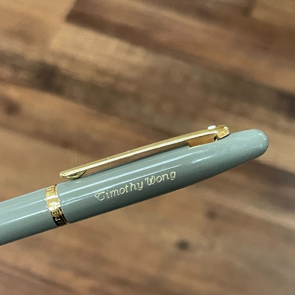 Load image into Gallery viewer, Sheaffer VFM E9427 Fountain Pen - Glossy Light Gray with PVD Gold-tone Trims
