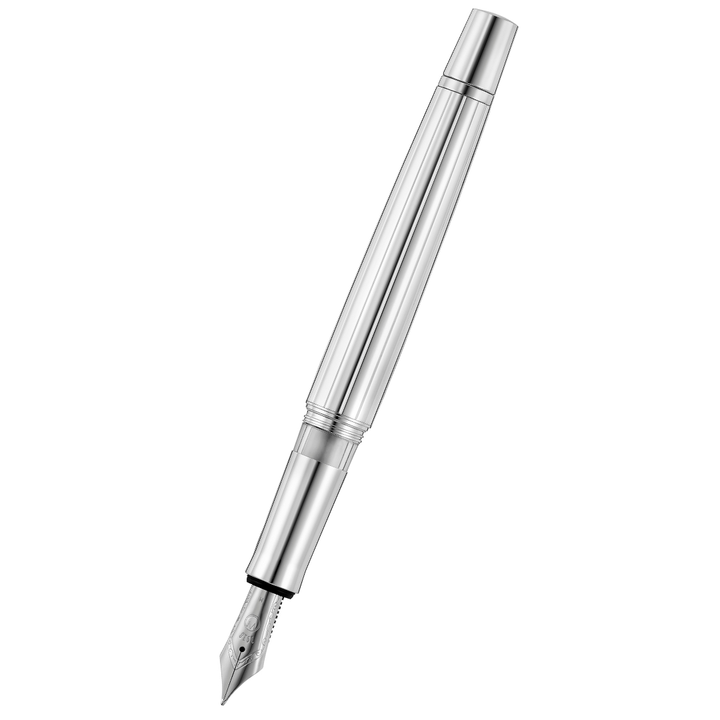 Waldmann Manager Fountain Pen - Silver Medium Steel Nib