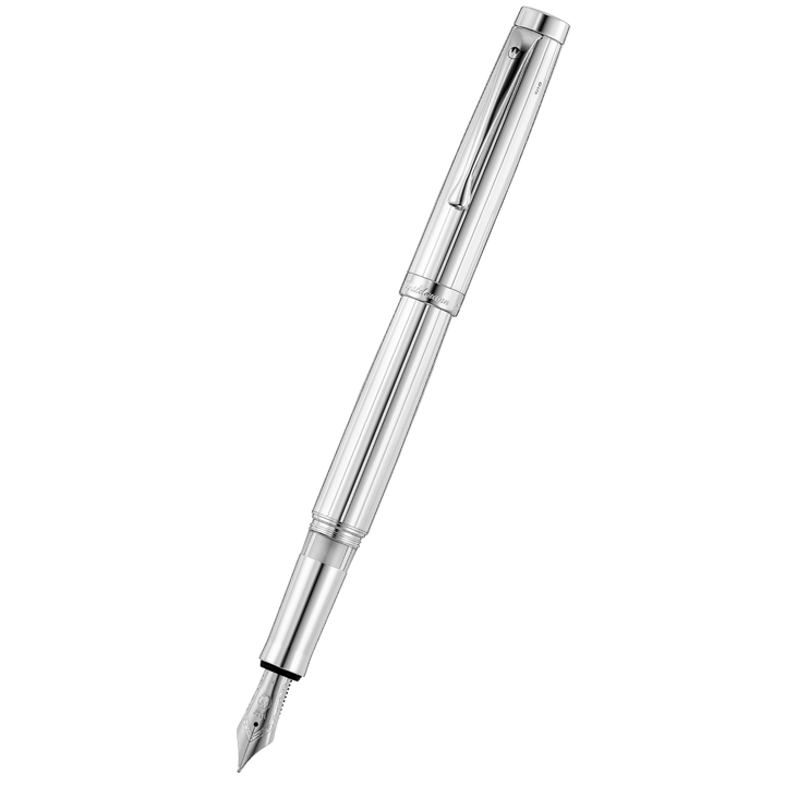 Waldmann Manager Fountain Pen - Silver Medium Steel Nib