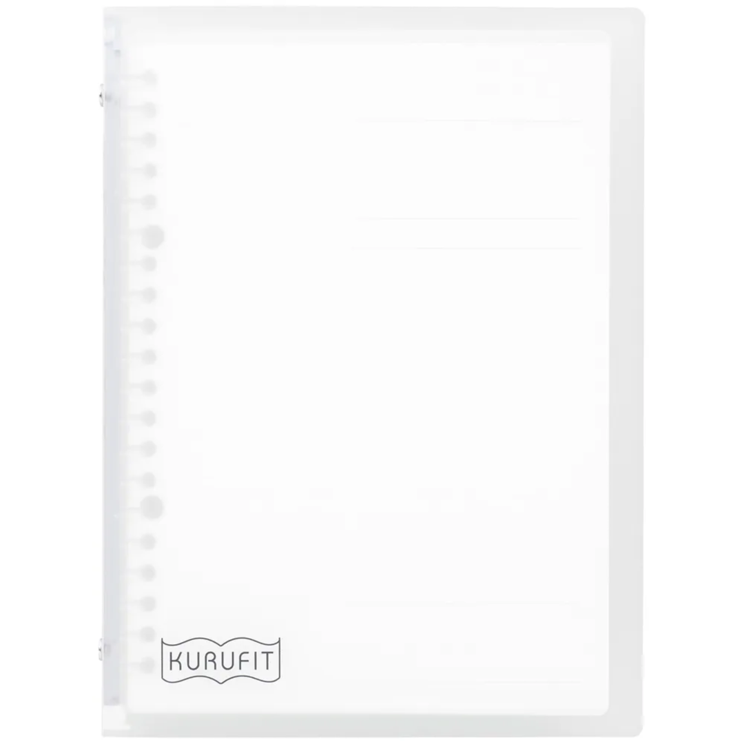 Maruman A5 Binder Kurufit Clear — Maruman binder — premium stationery and lifestyle, at Cityluxe Singapore