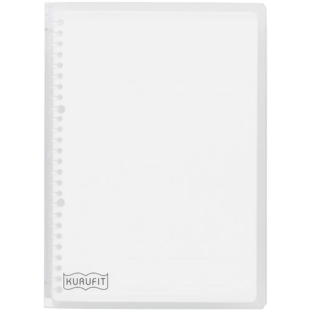 Maruman B5 Binder Kurufit Clear — Maruman binder — premium stationery and lifestyle, at Cityluxe Singapore
