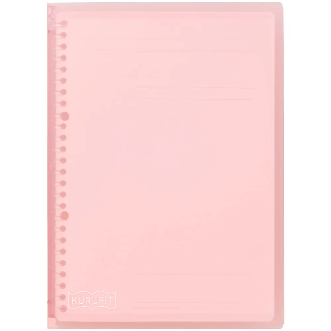 Maruman B5 Binder Kurufit Light Pink — Maruman binder — premium stationery and lifestyle, at Cityluxe Singapore