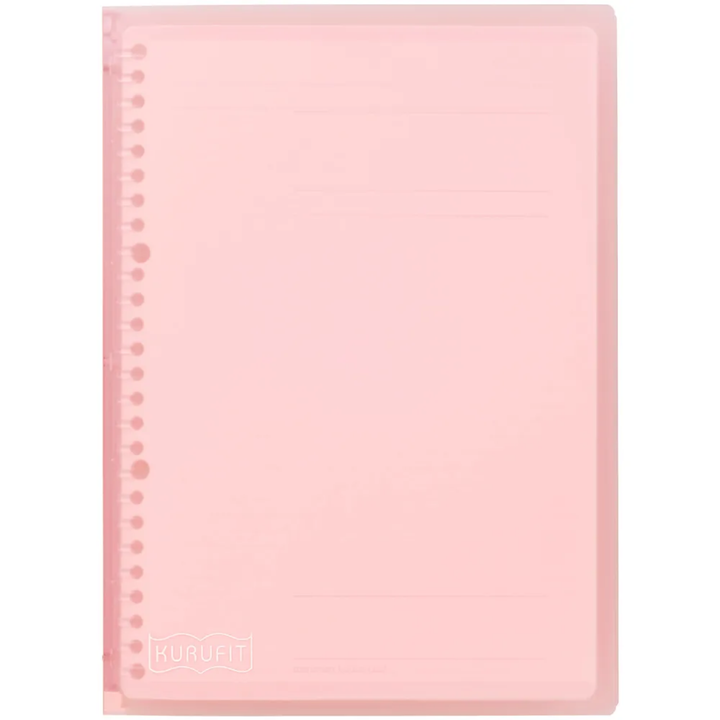 Maruman B5 Binder Kurufit Light Pink — front view