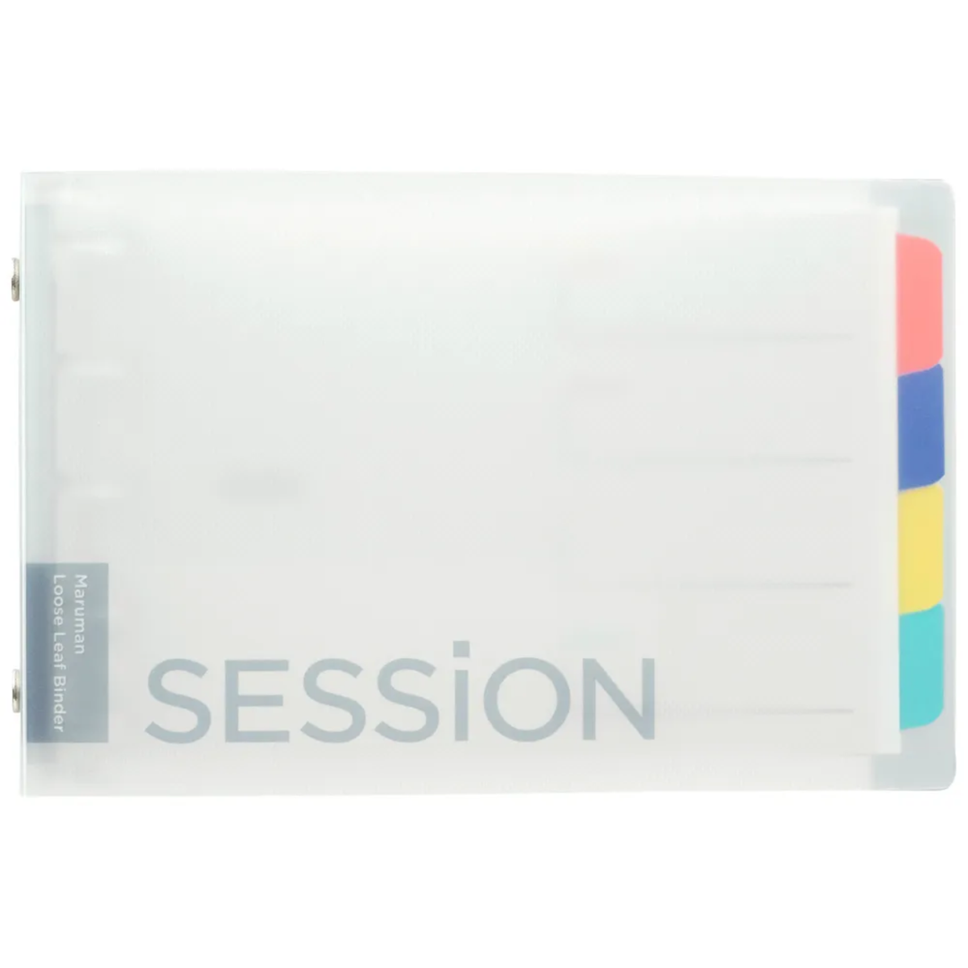 Maruman Mini size Binder SESSiON MINI Clear — Maruman binder — premium stationery and lifestyle, at Cityluxe Singapore