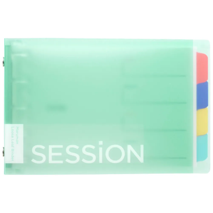 Maruman Mini size Binder SESSiON MINI Mint Green — front view