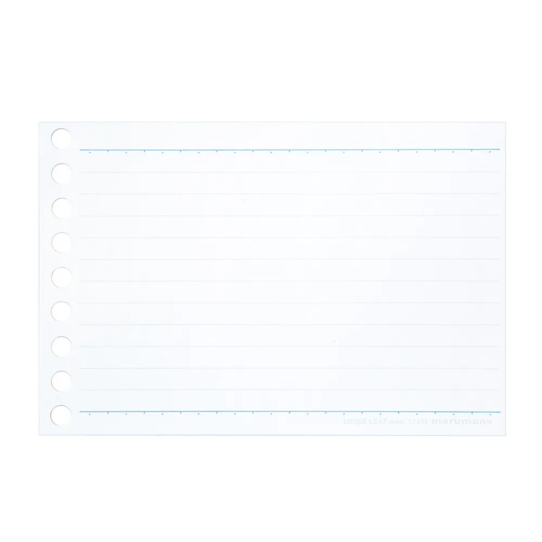Maruman Mini size Loose Leaf 6mm Line — detail view