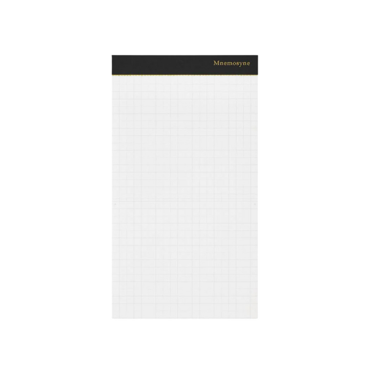 Maruman Mnemosyne 100x180mm Memo Pad in Graph (Black) — Maruman notes/memos — premium stationery and lifestyle, at Cityluxe Singapore
