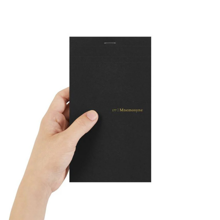 Maruman Mnemosyne 100x180mm Memo Pad in Graph (Black) — Maruman notes/memos — premium stationery and lifestyle, at Cityluxe Singapore