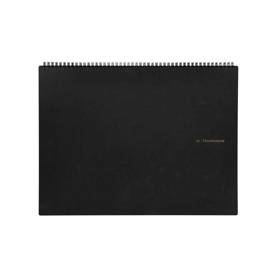 Maruman Mnemosyne A3 Notebook in Landscape / Graph (Black) — Maruman notes/memos — premium stationery and lifestyle, at Cityluxe Singapore