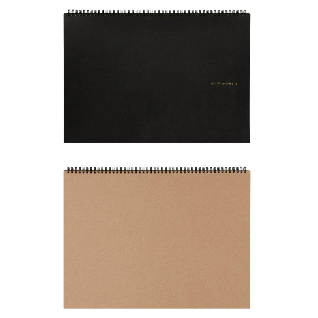 Maruman Mnemosyne A3 Notebook in Landscape / Graph (Black) — Maruman notes/memos — premium stationery and lifestyle, at Cityluxe Singapore