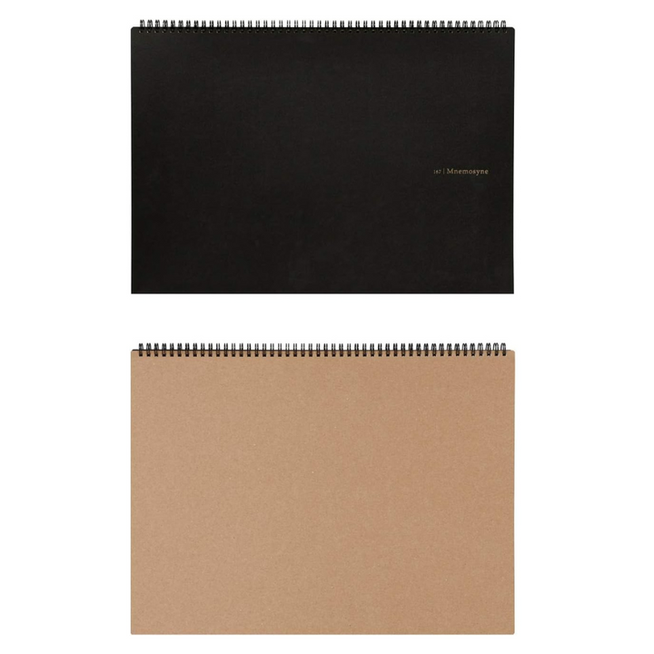 Maruman Mnemosyne A3 Notebook in Landscape / Graph (Black) — Maruman notes/memos — premium stationery and lifestyle, at Cityluxe Singapore