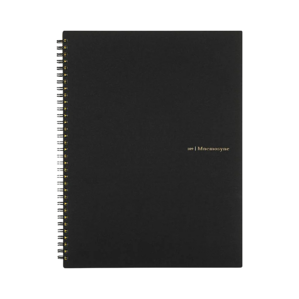 Maruman Mnemosyne A4 Notebook in Dot Grid (Black) — Maruman notes/memos — premium stationery and lifestyle, at Cityluxe Singapore