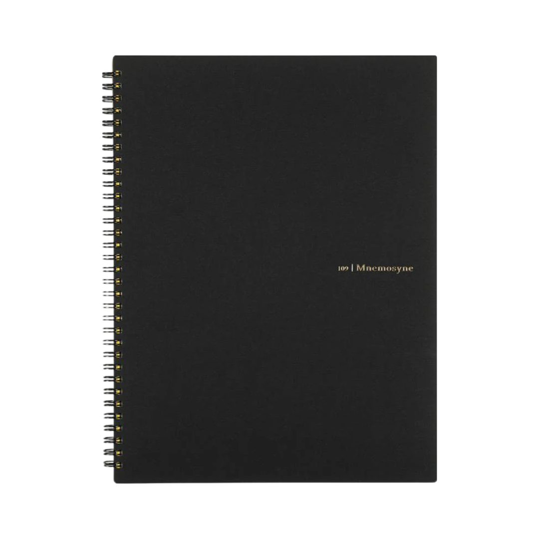 Maruman Mnemosyne A4 Notebook in Dot Grid (Black) — Maruman notes/memos — premium stationery and lifestyle, at Cityluxe Singapore
