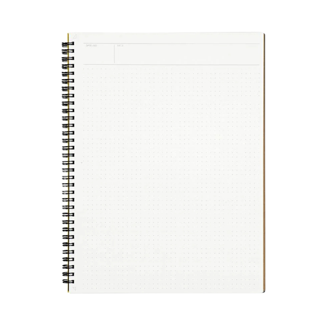 Maruman Mnemosyne A4 Notebook in Dot Grid (Black) — Maruman notes/memos — premium stationery and lifestyle, at Cityluxe Singapore