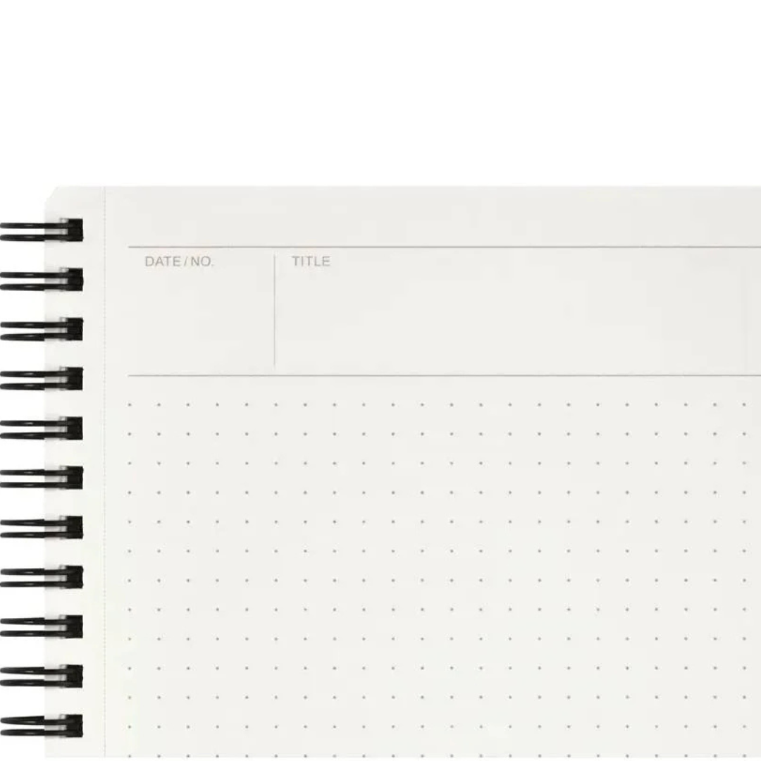 Maruman Mnemosyne A4 Notebook in Dot Grid (Black) — Maruman notes/memos — premium stationery and lifestyle, at Cityluxe Singapore