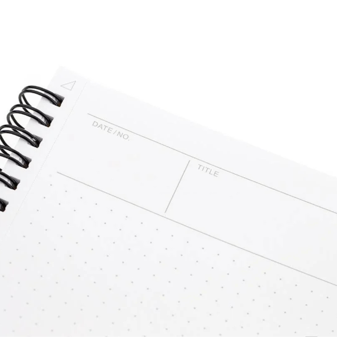 Maruman Mnemosyne A4 Notebook in Dot Grid (Black) — Maruman notes/memos — premium stationery and lifestyle, at Cityluxe Singapore