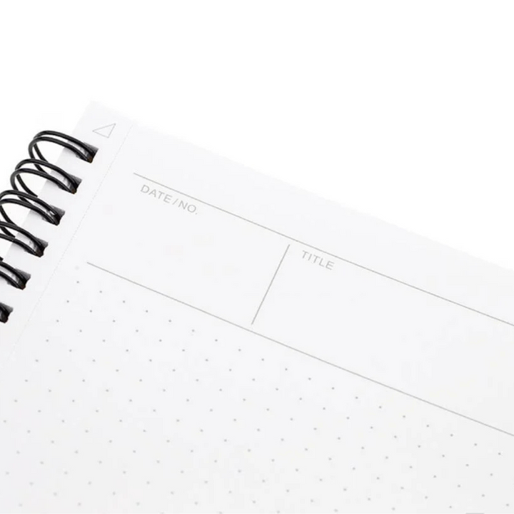 Maruman Mnemosyne A4 Notebook in Dot Grid (Black) — Maruman notes/memos — premium stationery and lifestyle, at Cityluxe Singapore