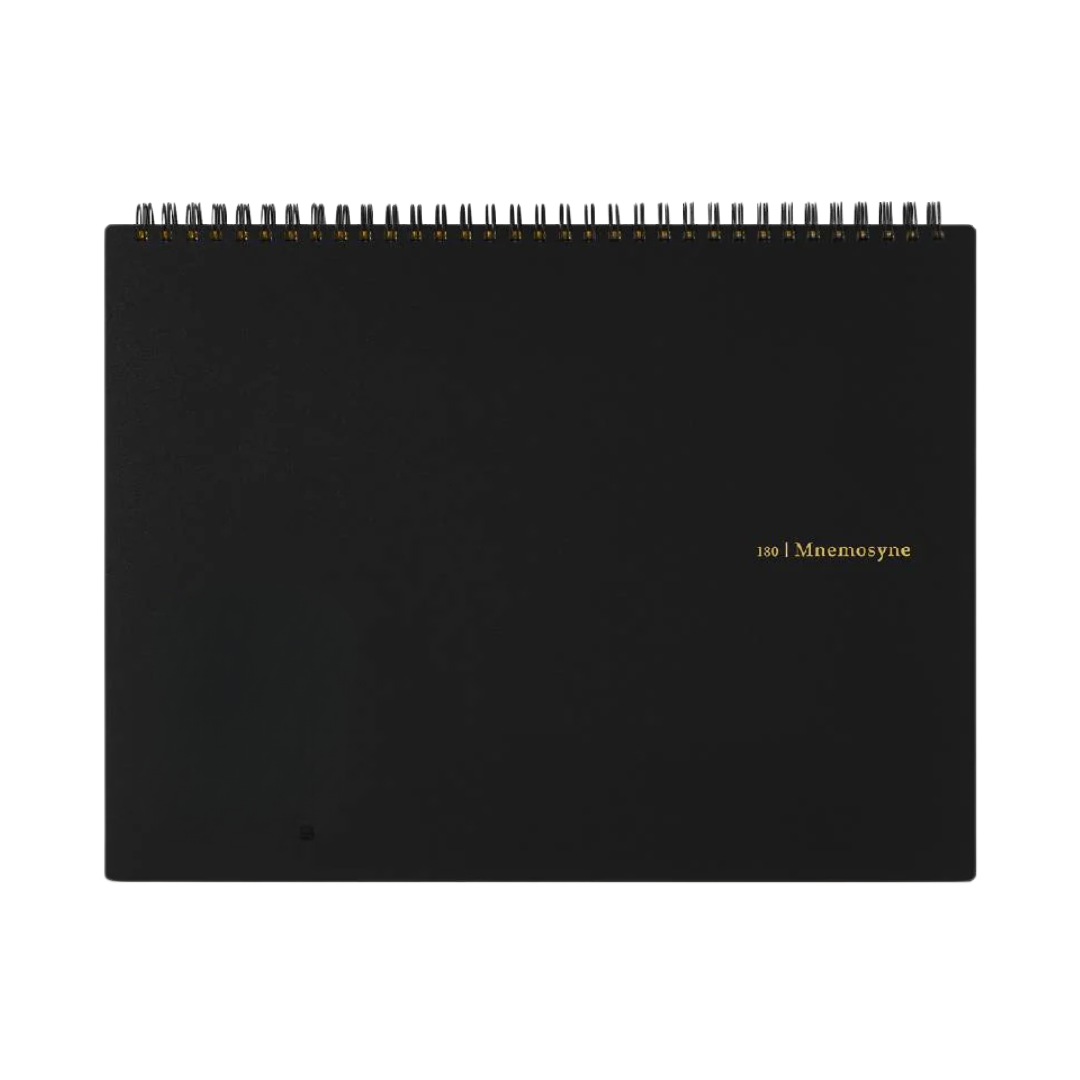Maruman Mnemosyne A4 Notebook in Landscape / Graph (Black) — Maruman notes/memos — premium stationery and lifestyle, at Cityluxe Singapore