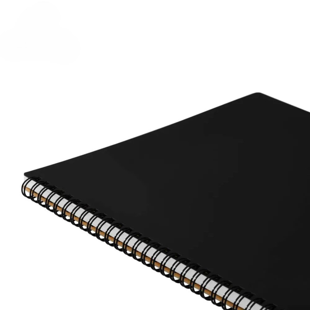 Maruman Mnemosyne A4 Notebook in Landscape / Graph (Black) — Maruman notes/memos — premium stationery and lifestyle, at Cityluxe Singapore