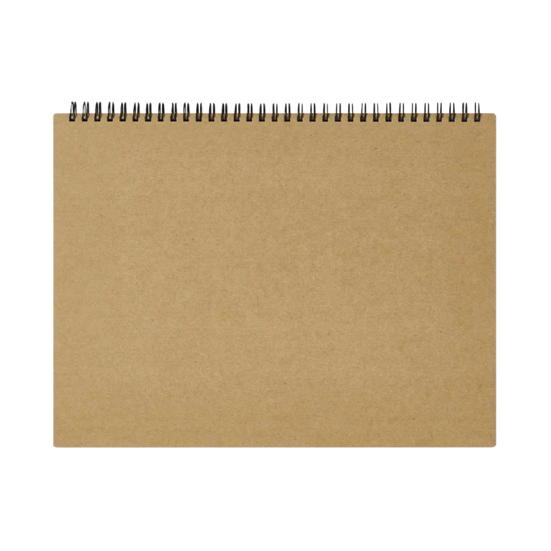 Maruman Mnemosyne A4 Notebook in Landscape / Blank (Black) — Maruman notes/memos — premium stationery and lifestyle, at Cityluxe Singapore