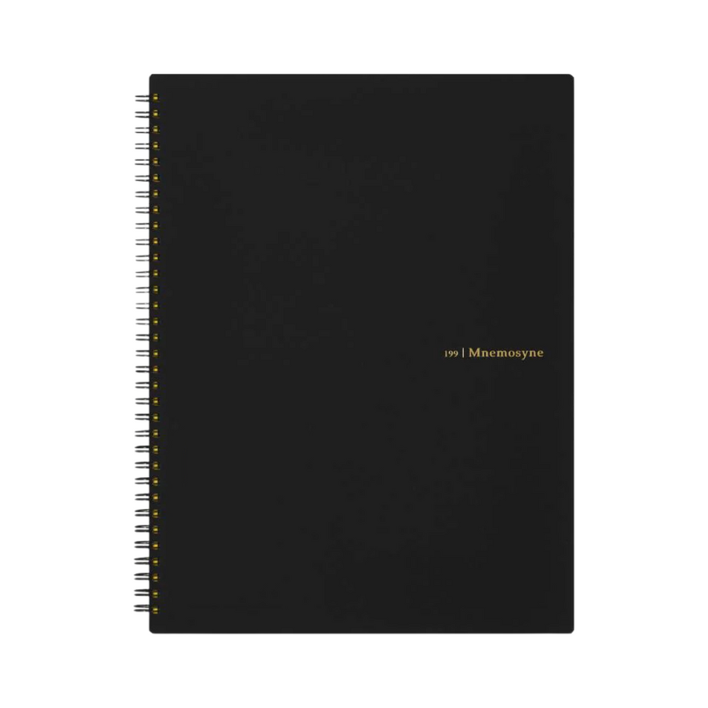 Maruman Mnemosyne A4 Notebook in Lined (Black) — Maruman notes/memos — premium stationery and lifestyle, at Cityluxe Singapore