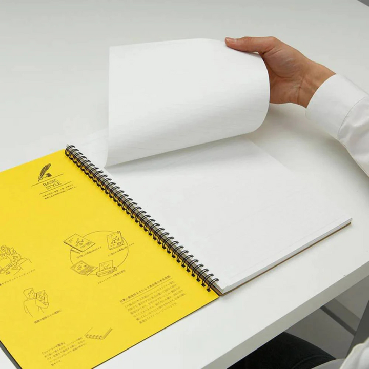Maruman Mnemosyne A4 Notebook in Lined (Black) — Maruman notes/memos — premium stationery and lifestyle, at Cityluxe Singapore