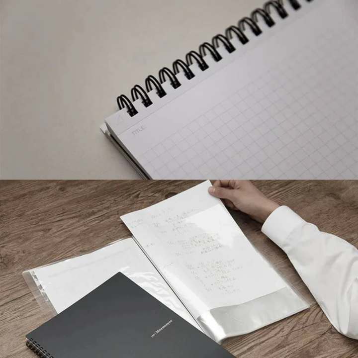 Maruman Mnemosyne A4 Notebook in Lined (Black) — Maruman notes/memos — premium stationery and lifestyle, at Cityluxe Singapore