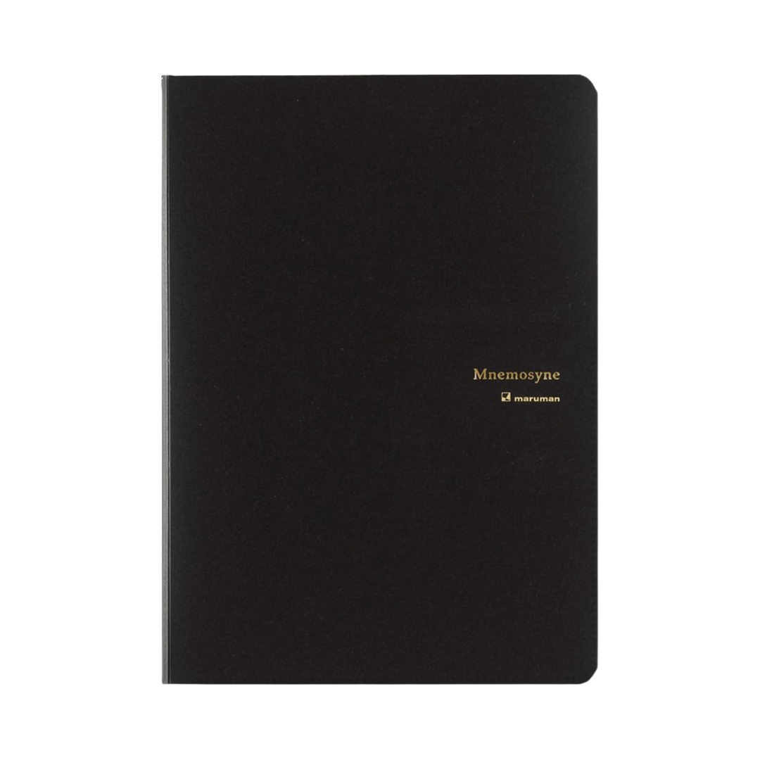Maruman Mnemosyne Notepad Holder with A4 Graph Notepad (Black) — Maruman notes/memos — premium stationery and lifestyle, at Cityluxe Singapore