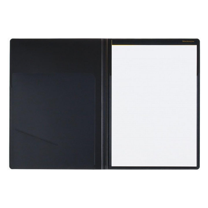 Maruman Mnemosyne Notepad Holder with A4 Graph Notepad (Black) — Maruman notes/memos — premium stationery and lifestyle, at Cityluxe Singapore