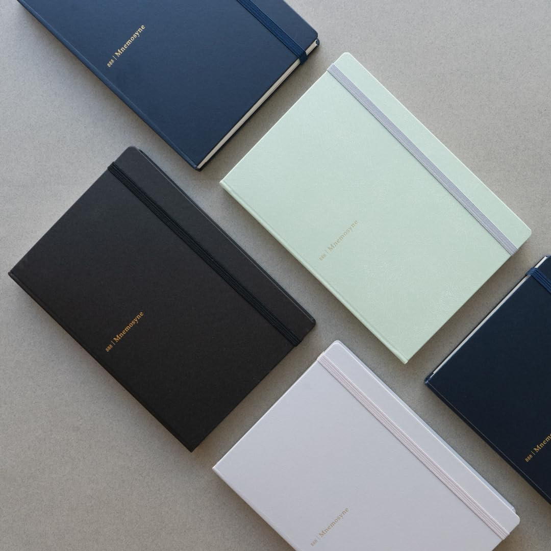 Maruman Mnemosyne A5 Journal Hardcover Notebook in Black — Maruman notes/memos — premium stationery and lifestyle, at Cityluxe Singapore