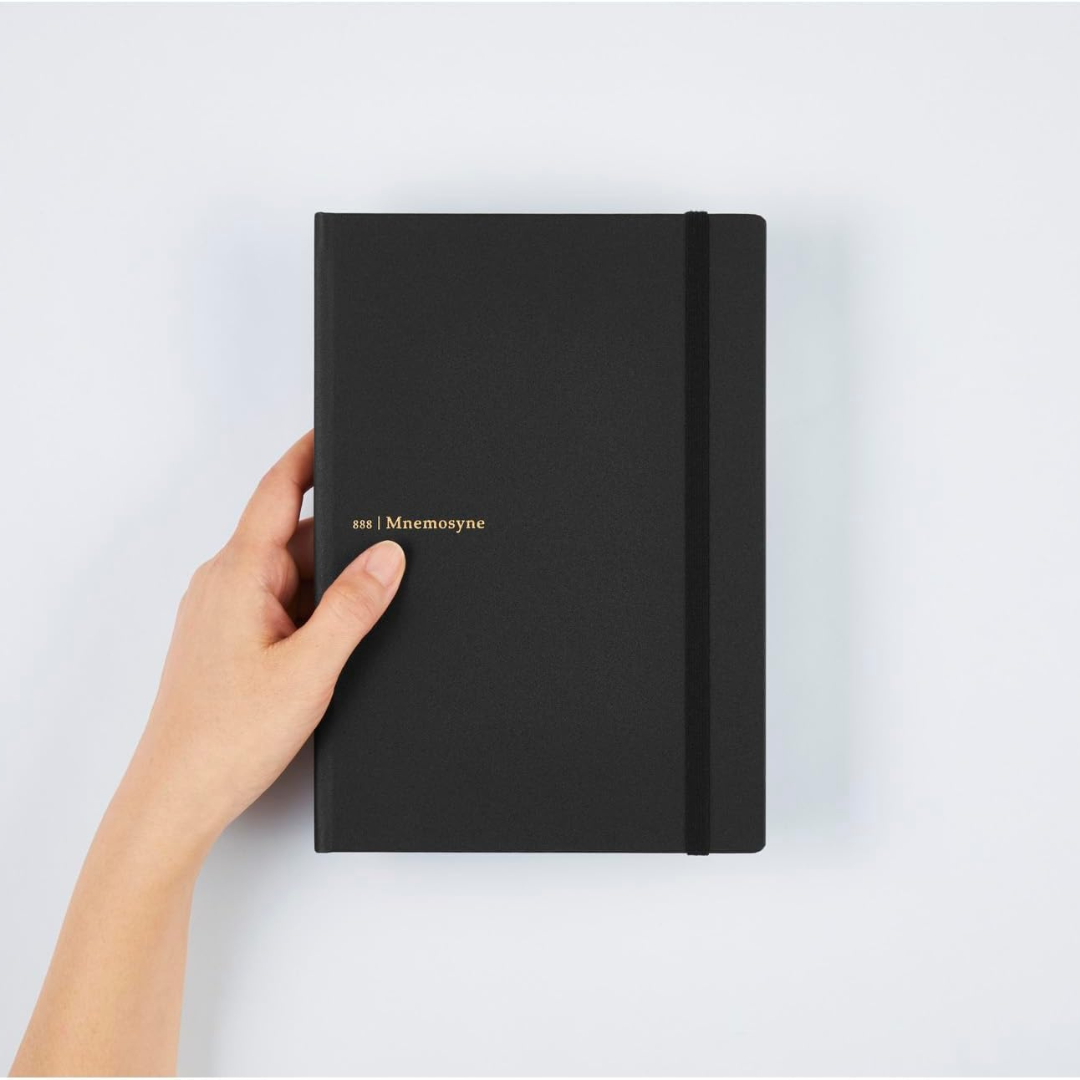 Maruman Mnemosyne A5 Journal Hardcover Notebook in Black — Maruman notes/memos — premium stationery and lifestyle, at Cityluxe Singapore