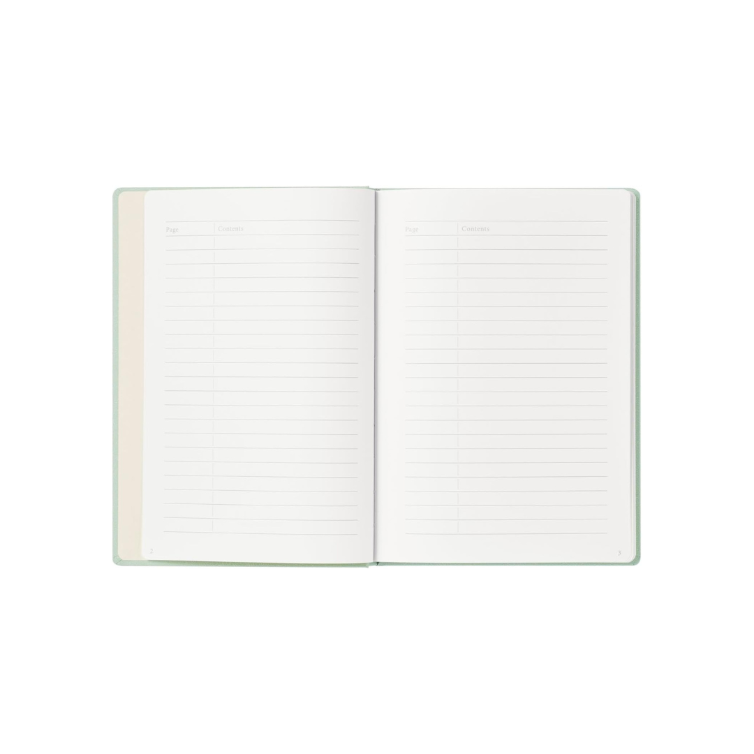 Maruman Mnemosyne A5 Journal Hardcover Notebook in Mint Green — Maruman notes/memos — premium stationery and lifestyle, at Cityluxe Singapore