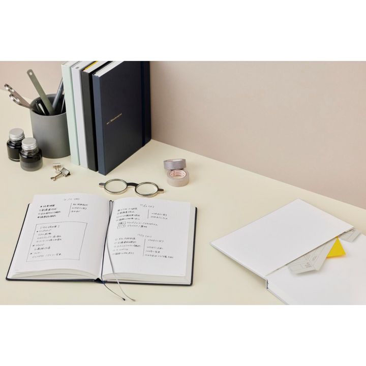 Maruman Mnemosyne A5 Journal Hardcover Notebook in Light Gray — Maruman notes/memos — premium stationery and lifestyle, at Cityluxe Singapore