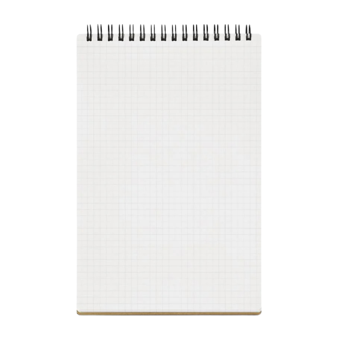 Maruman Mnemosyne A5 Memo Pad in Graph (Black) — Maruman notes/memos — premium stationery and lifestyle, at Cityluxe Singapore