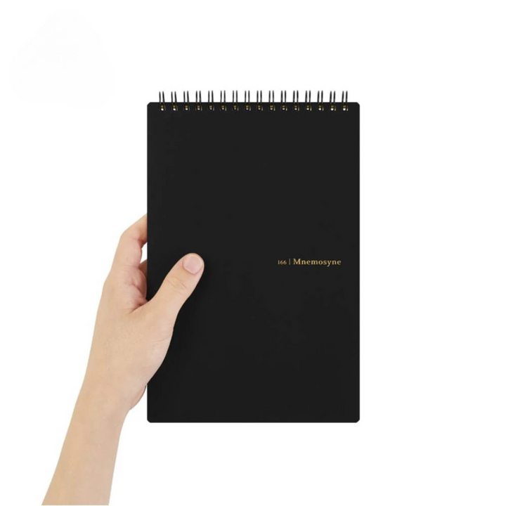 Maruman Mnemosyne A5 Memo Pad in Graph (Black) — Maruman notes/memos — premium stationery and lifestyle, at Cityluxe Singapore