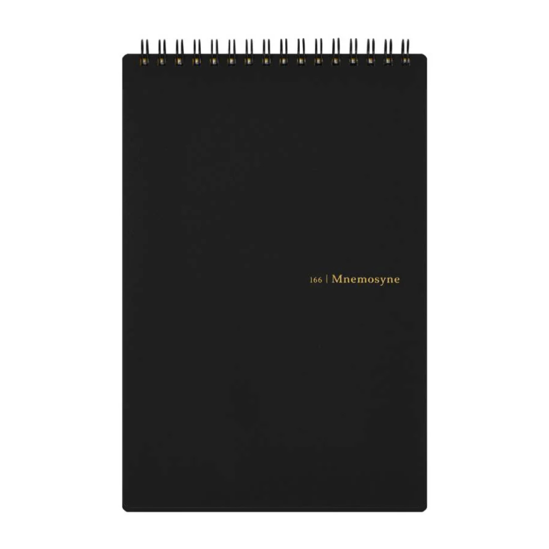 Maruman Mnemosyne A5 Memo Pad in Ruled (Black) — Maruman notes/memos — premium stationery and lifestyle, at Cityluxe Singapore