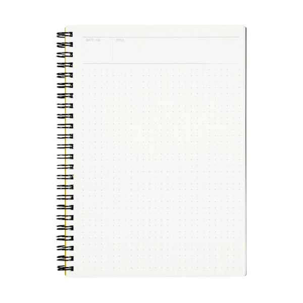 Maruman Mnemosyne A5 Notebook - Dot Grid (Black) — front view
