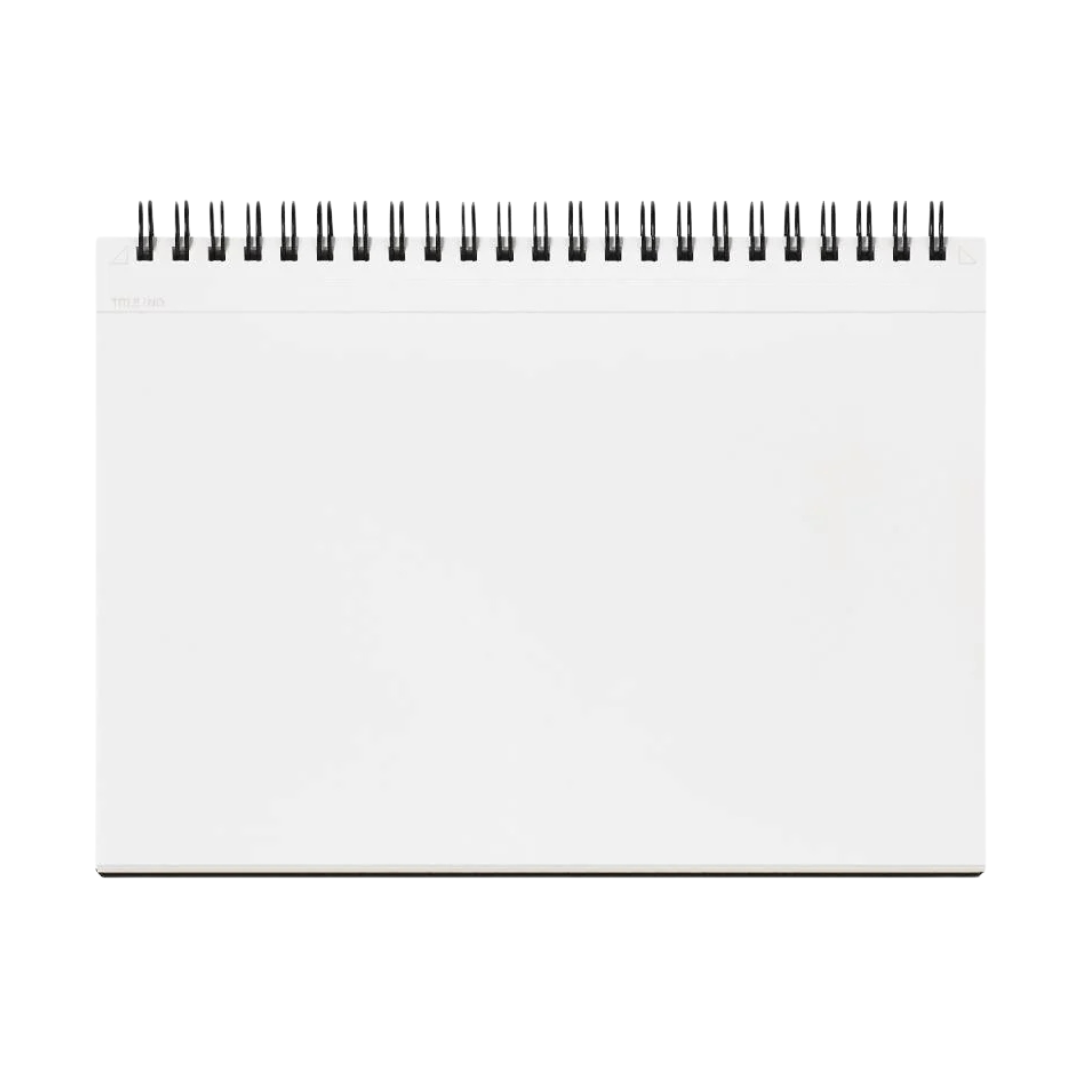 Maruman Mnemosyne A5 Notebook in Landscape / Blank (Black) — Maruman notes/memos — premium stationery and lifestyle, at Cityluxe Singapore