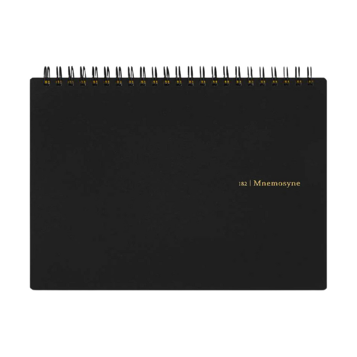 Maruman Mnemosyne A5 Notebook in Landscape / Graph (Black) — Maruman notes/memos — premium stationery and lifestyle, at Cityluxe Singapore