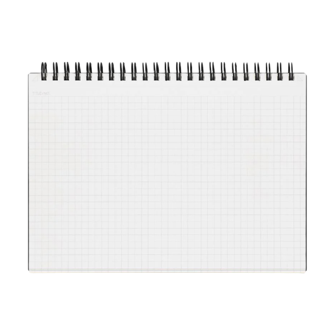 Maruman Mnemosyne A5 Notebook in Landscape / Graph (Black) — Maruman notes/memos — premium stationery and lifestyle, at Cityluxe Singapore