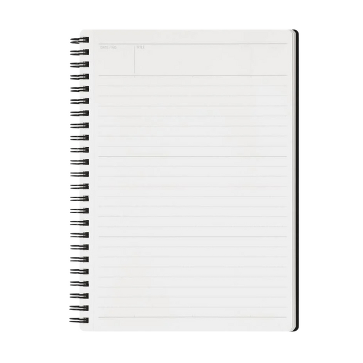 Maruman Mnemosyne A5 Notebook in Lined (Black) — Maruman notes/memos — premium stationery and lifestyle, at Cityluxe Singapore