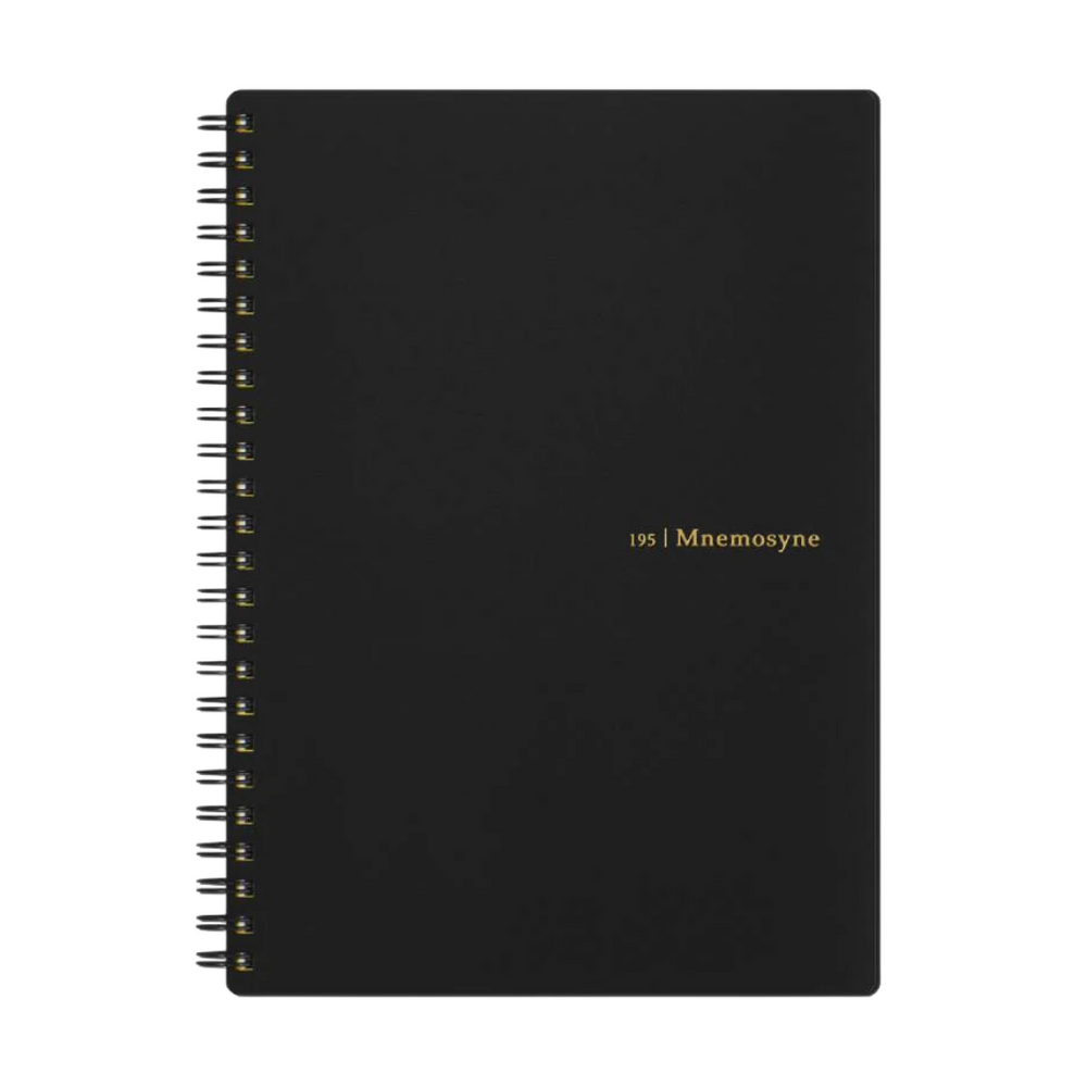 Maruman Mnemosyne A5 Notebook in Lined (Black) — Maruman notes/memos — premium stationery and lifestyle, at Cityluxe Singapore