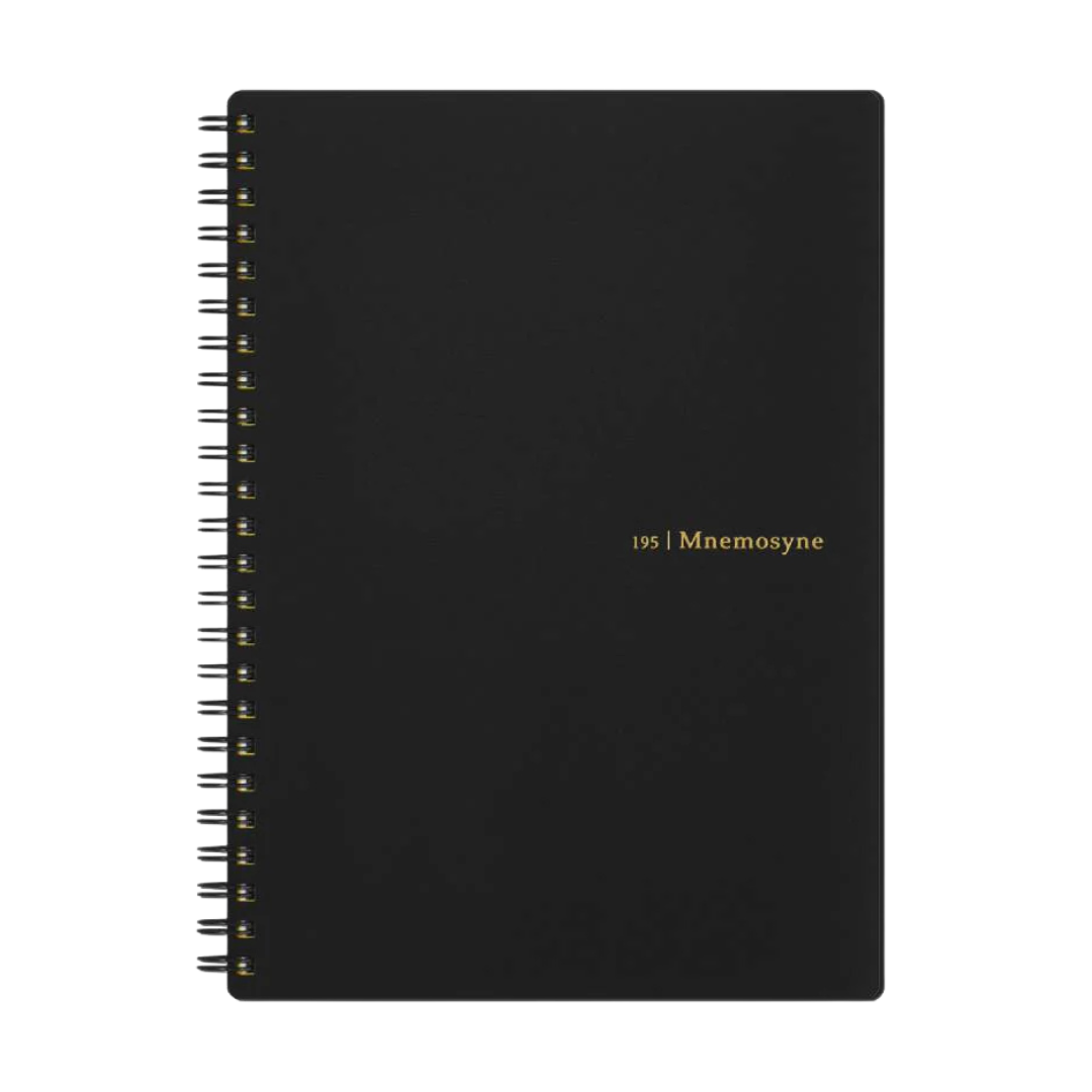 Maruman Mnemosyne A5 Notebook in Lined (Black) — Maruman notes/memos — premium stationery and lifestyle, at Cityluxe Singapore